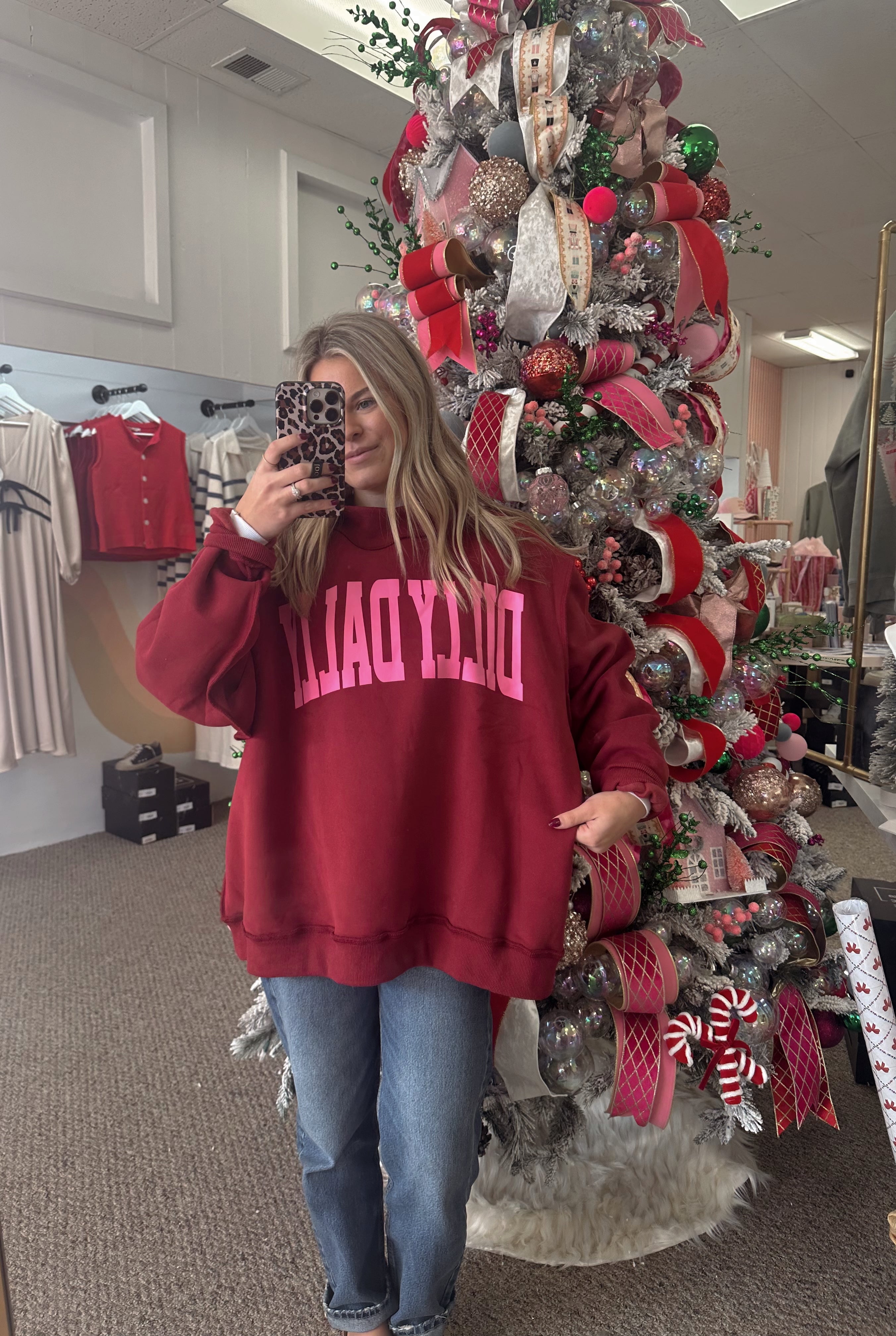 Dilly Dally Mockneck Sweatshirt