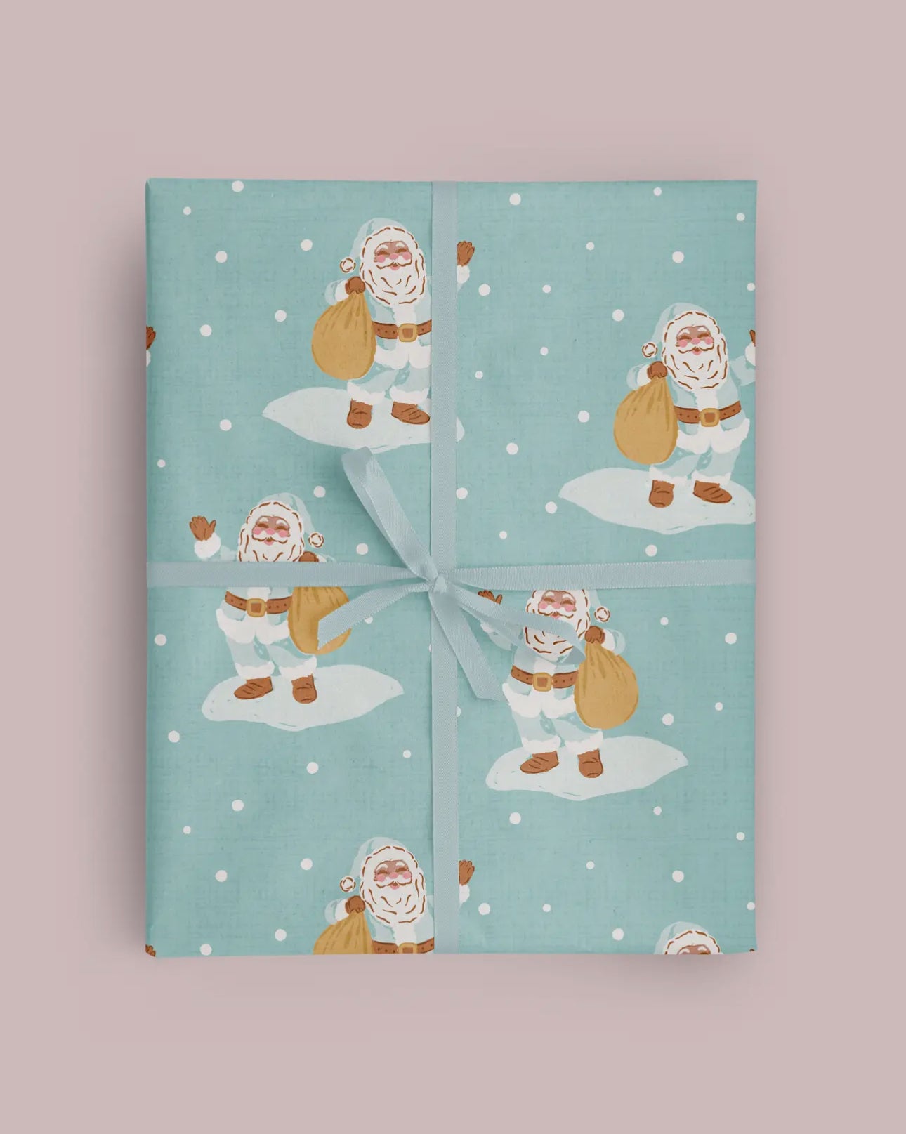 Santa in the Snow Wrapping Paper Roll