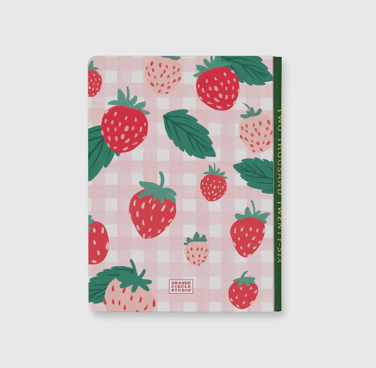 2026 Strawberry Gingham Planner