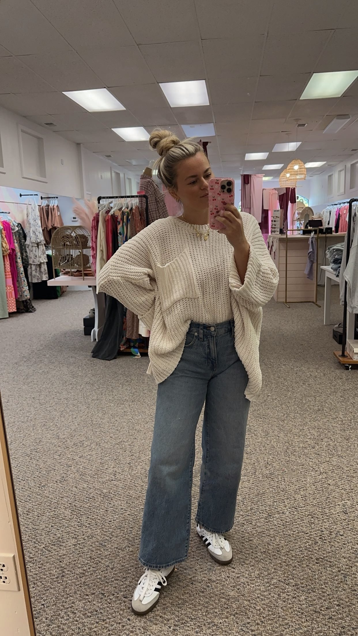 Ivory Chenille Oversized Sweater Blush Boutique