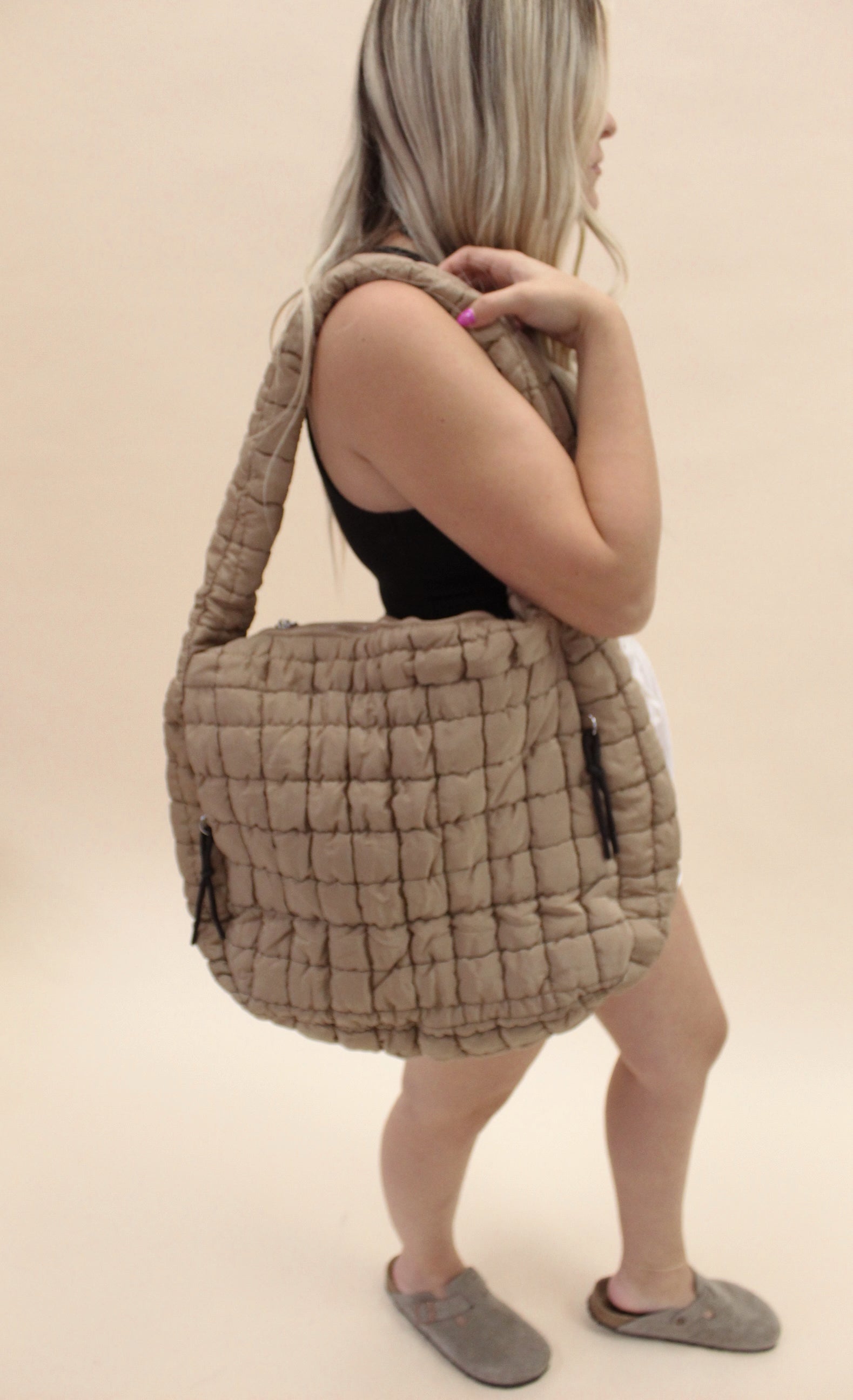 Quilted Carryall Crossbody