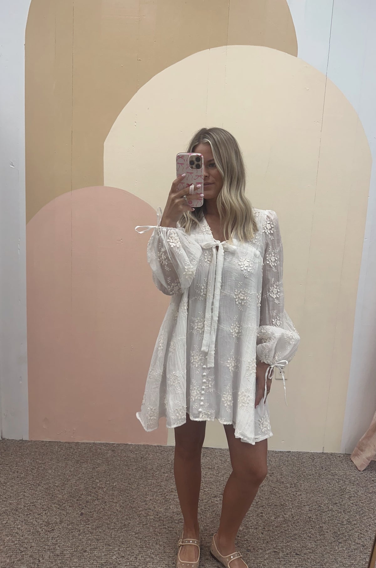 Ivory Embroidered Mini Dress | Blush Boutique Ivory Embroidered Mini Dress | Blush Boutique