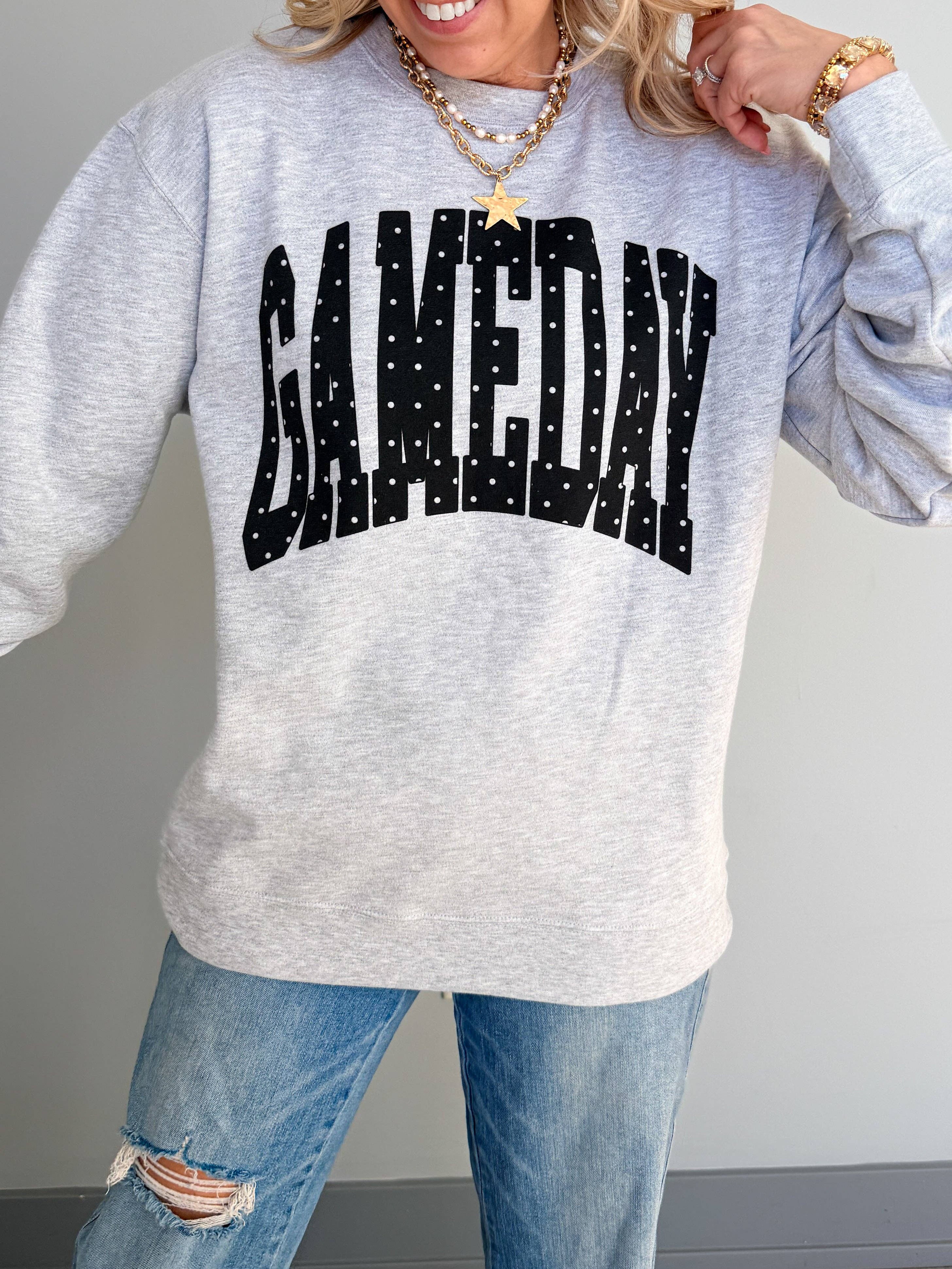 Gameday Polka Dot Sweatshirt